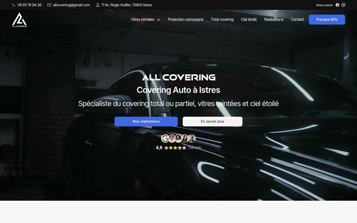 Екранна снимка на all-covering.com