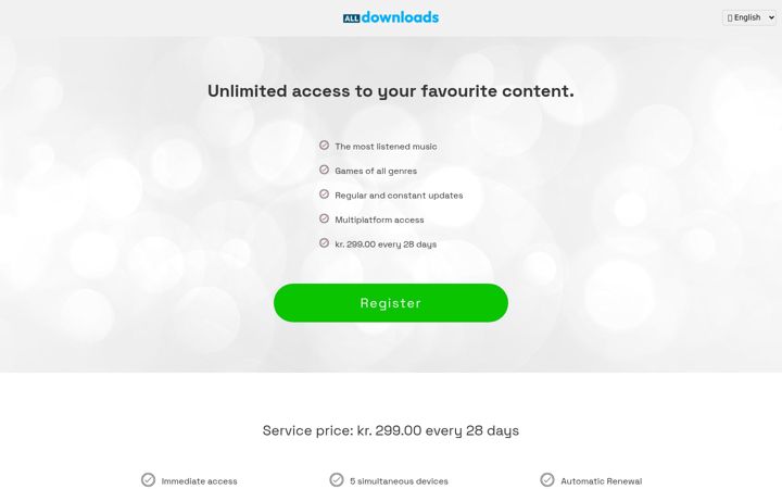 Screenshot ta' all-downloads.com