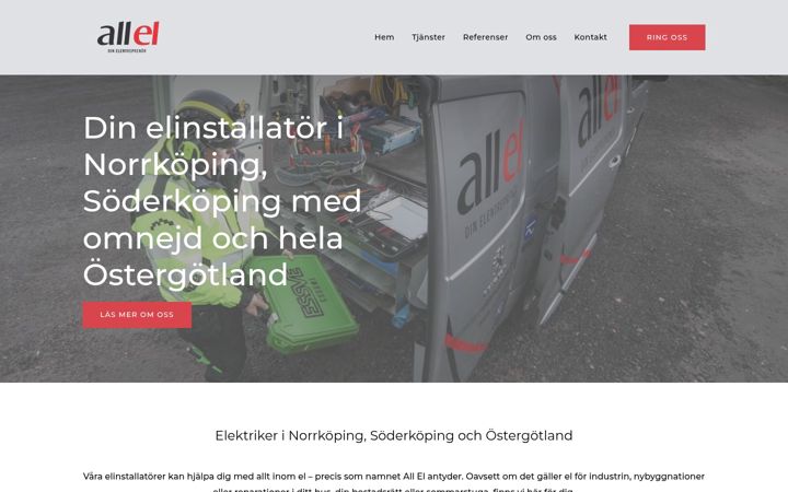 Screenshot of all-el.com