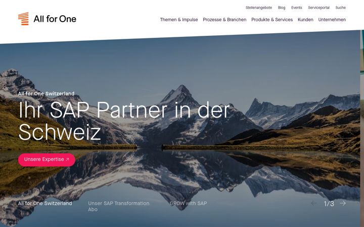 Screenshot of all-for-one.ch