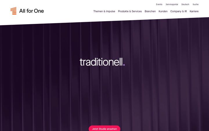 Screenshot of all-for-one.com