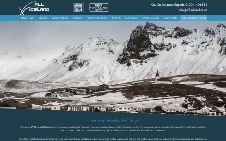 Screenshot of all-iceland.co.uk