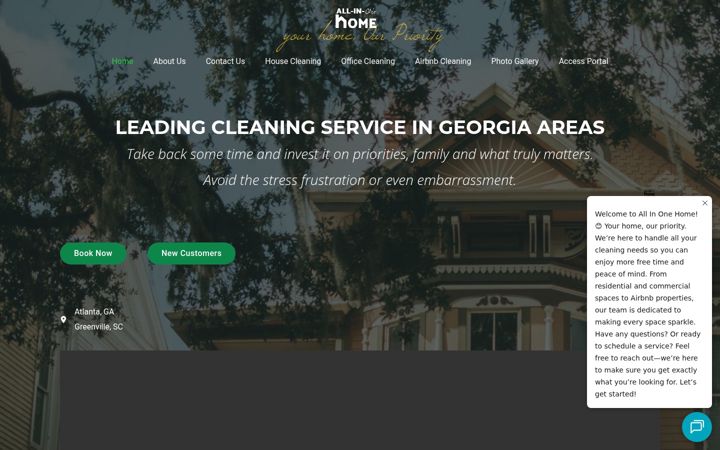 Screenshot of all-in-onehome.com