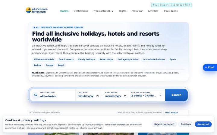 Posnetek zaslona all-inclusive-ferien.com