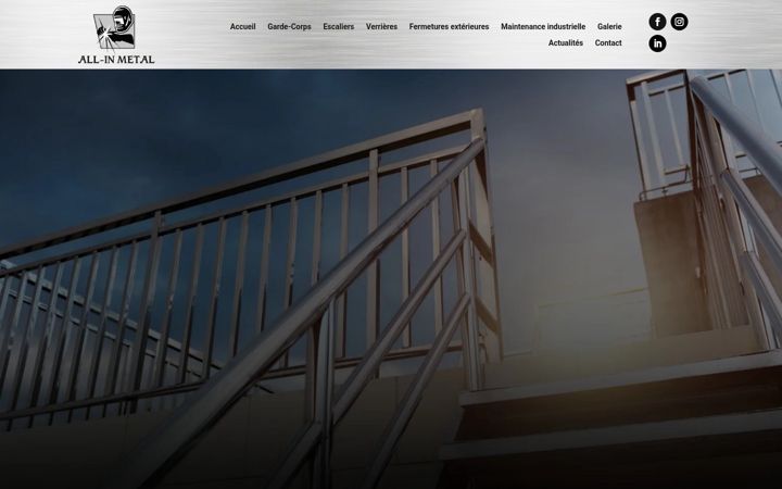 Screenshot of all-inmetal.lu