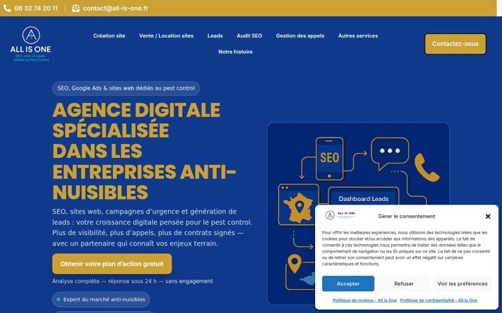 Screenshot of all-is-one.fr