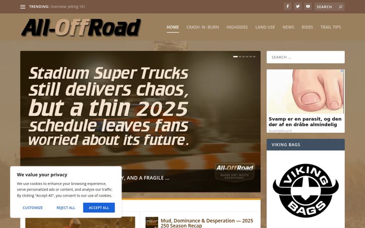Screenshot of all-offroad.com