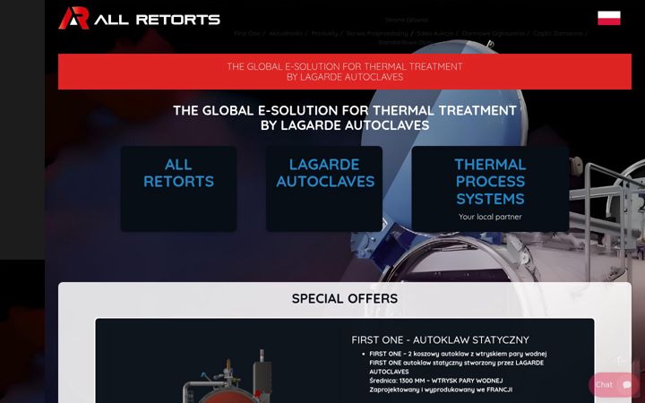Screenshot of all-retorts.pl