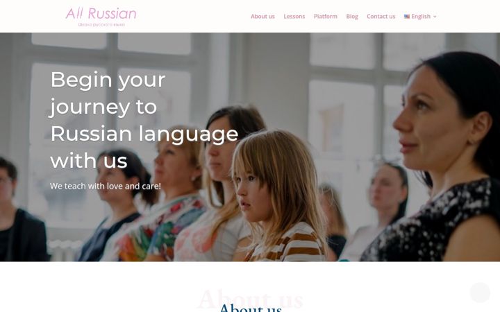 Kuvakaappaus sivustosta all-russian.com