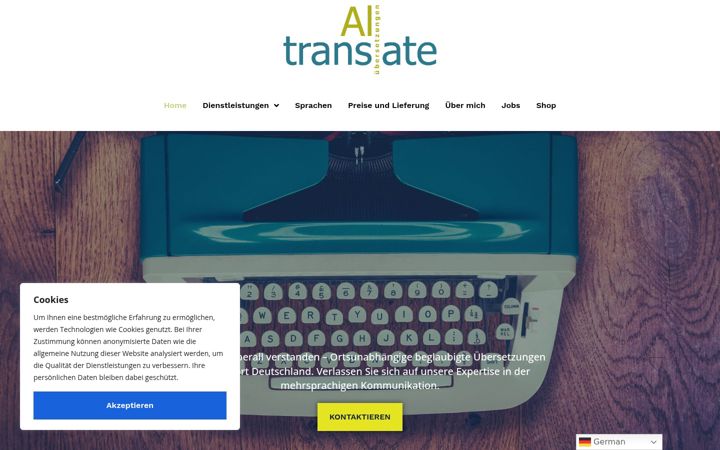 Screenshot van all-translate.de