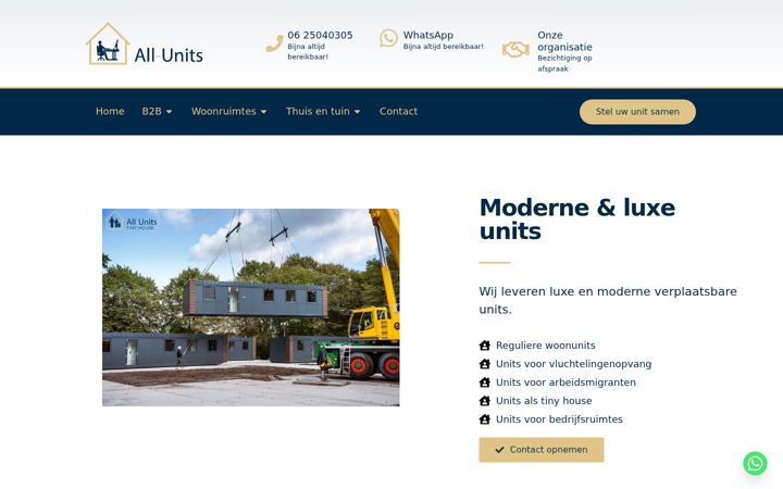 Screenshot ta' all-units.nl