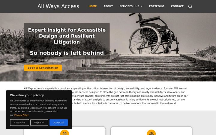Screenshot of all-ways-access.com