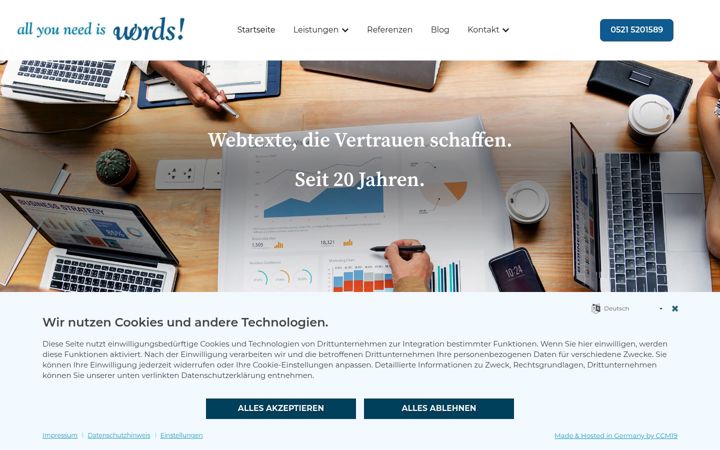 Screenshot of all-you-need-is-words.de