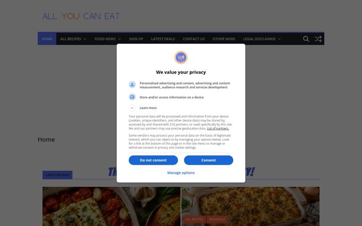Screenshot van all-youcan-eat.com