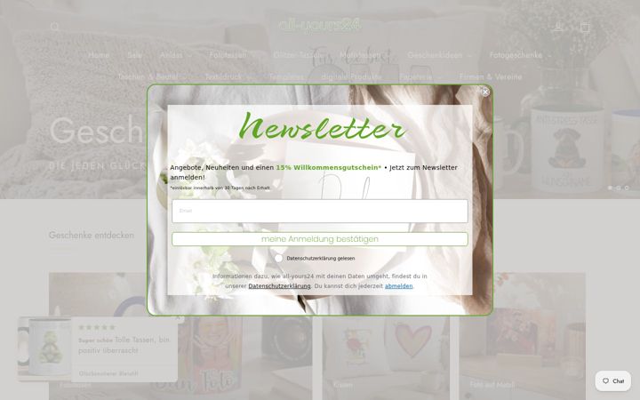 Screenshot van all-yours24.de