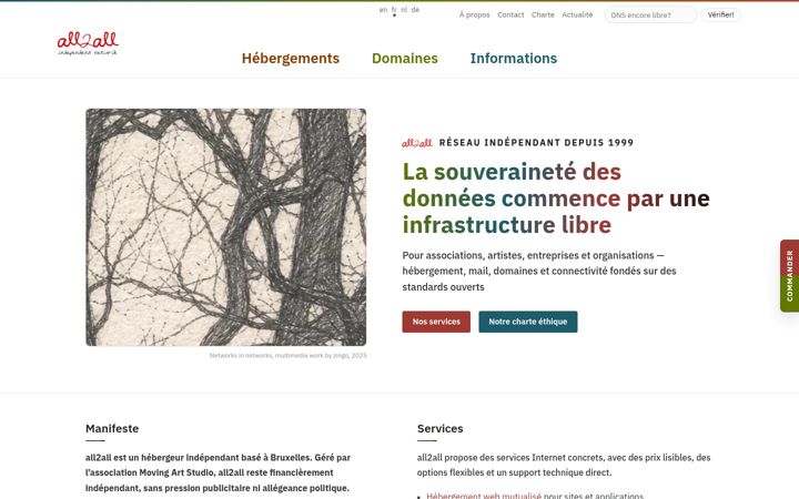 Screenshot of all2all.org