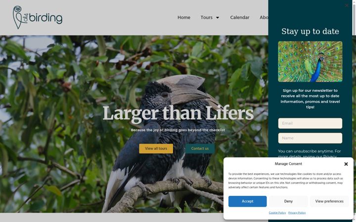 Screenshot van all4birding.com