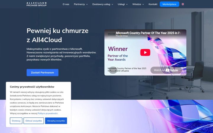 Screenshot of all4cloud.pl