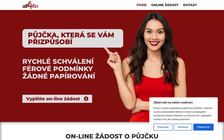 Screenshot of all4fin.cz