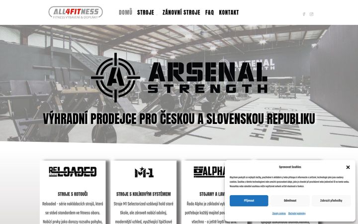 Screenshot di all4fitness.cz