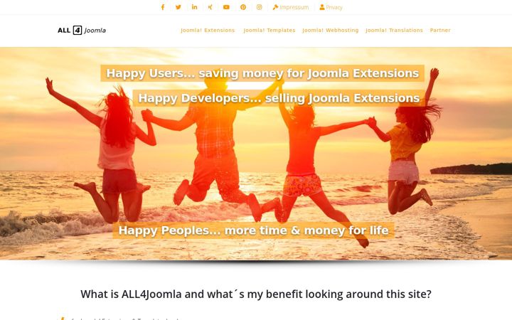 Screenshot of all4joomla.de