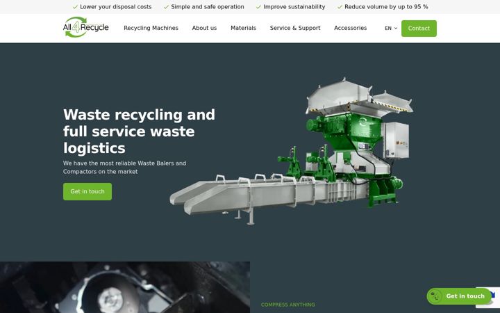 Screenshot of all4recycle.com
