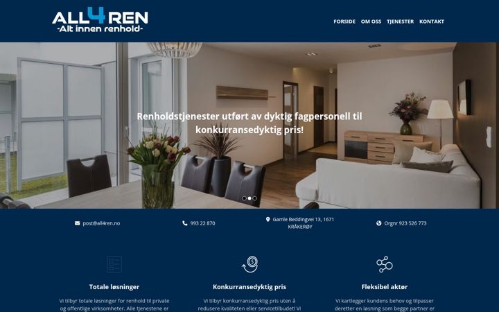 Screenshot of all4ren.no