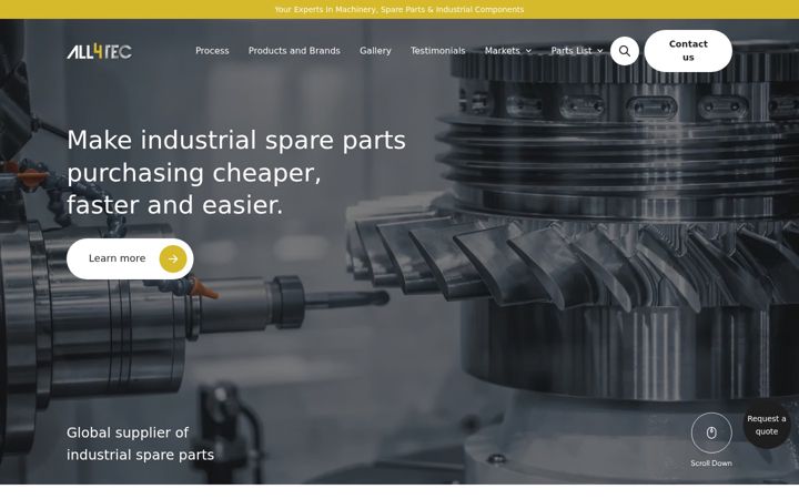 Zrzut ekranu all4tec.de