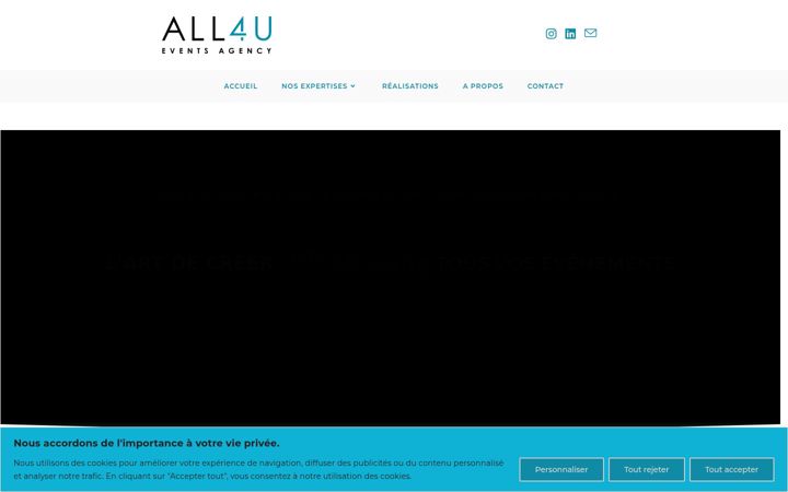 Skjermbilde av all4u-events.com