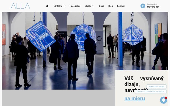 Screenshot of alla.sk