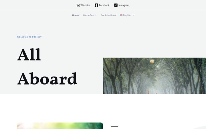 Screenshot of allaboard-project.eu