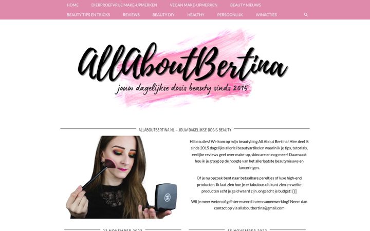 Screenshot of allaboutbertina.nl
