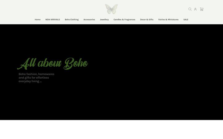Screenshot von allaboutboho.com.au