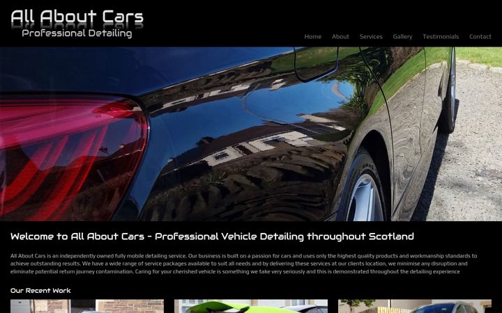 Screenshot of allaboutcars.uk.com