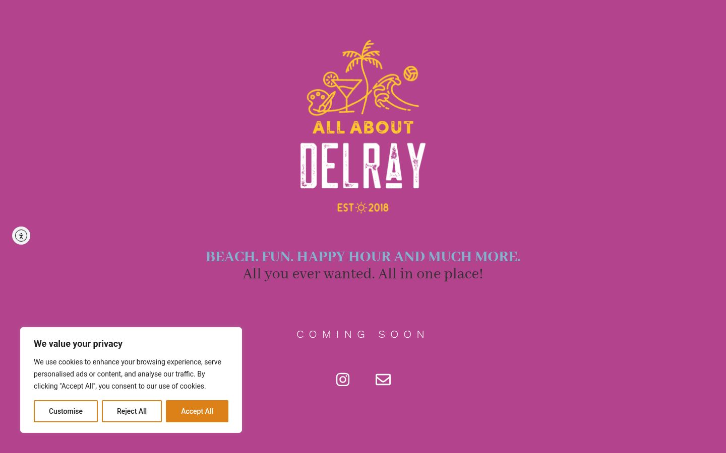 Capture d'écran de la bannière de consentement affichée avant toute interaction