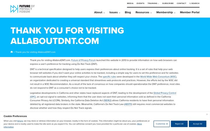 Screenshot stránky allaboutdnt.com