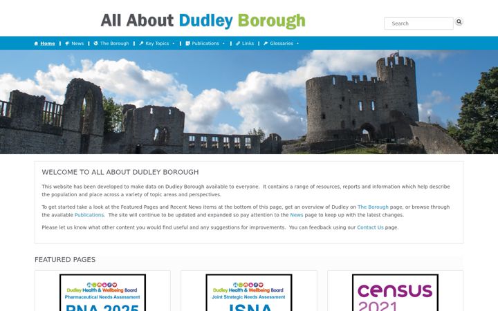 Screenshot of allaboutdudley.info