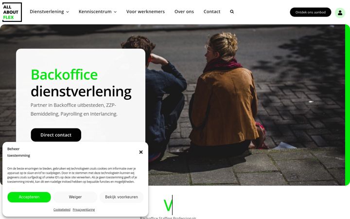 Zrzut ekranu allaboutflex.nl