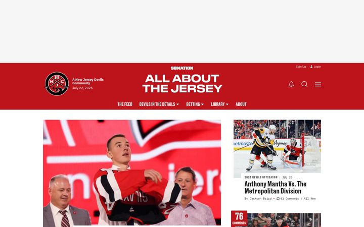 Screenshot of allaboutthejersey.com