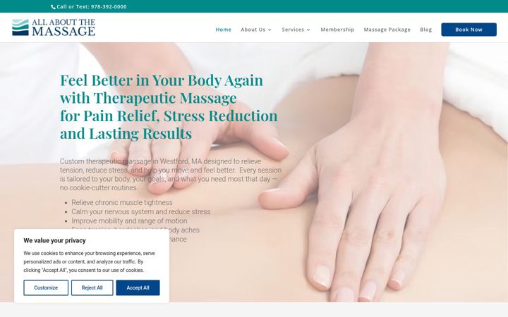 Ekrano kopija allaboutthemassage.com