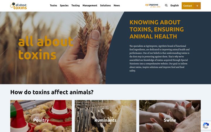 Screenshot of allabouttoxins.com