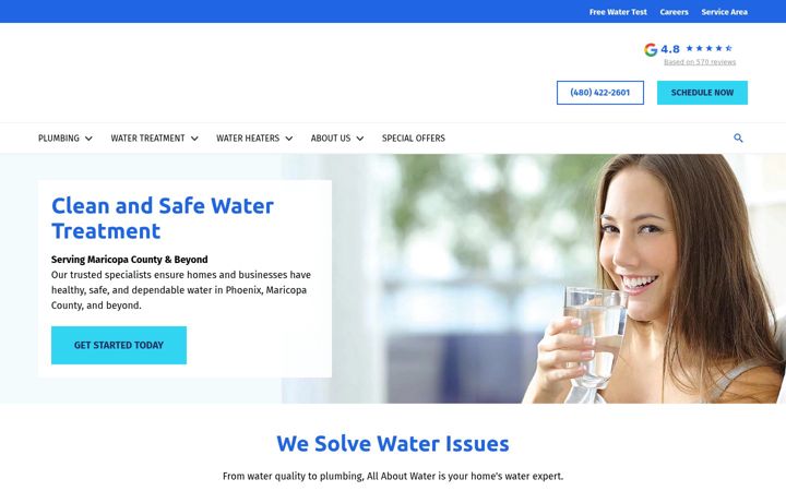 Екранна снимка на allaboutwater.com