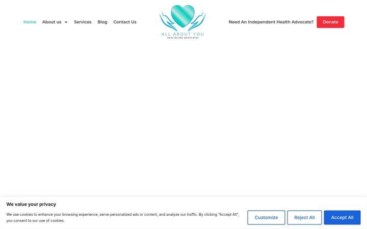 Screenshot of allaboutyouadvocates.com