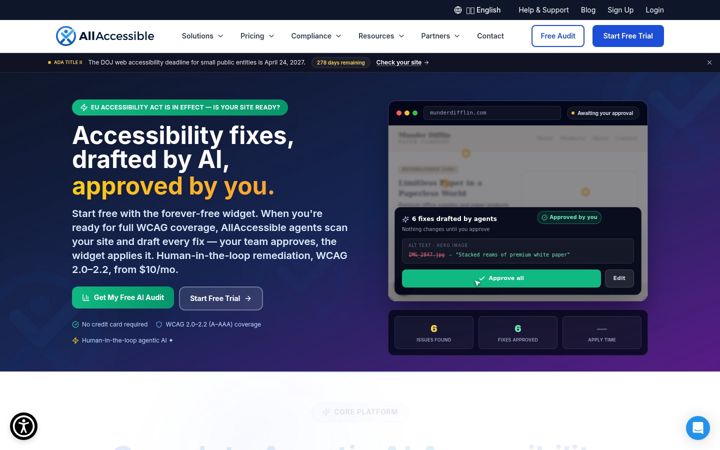 Screenshot of allaccessible.org