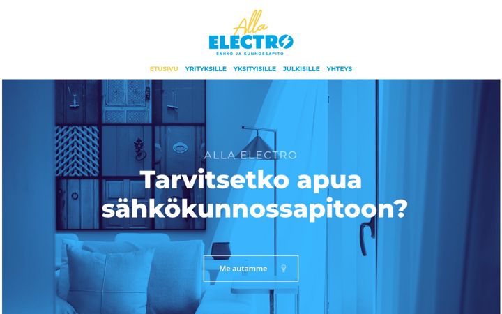 Screenshot von allaelectro.fi