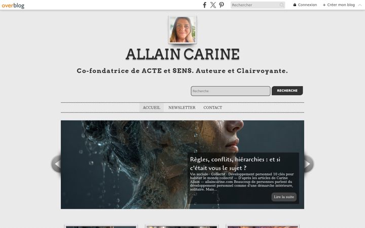 Capture d'écran de allaincarine.com