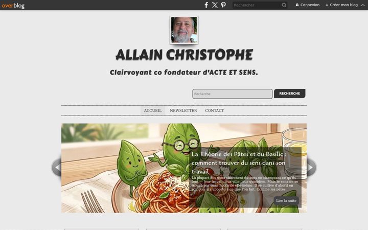 Capture d'écran de allainchristophe.com