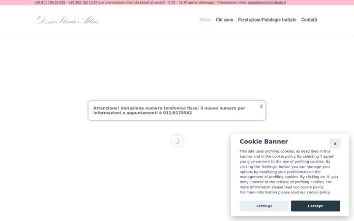 Screenshot of allaisilaria.it