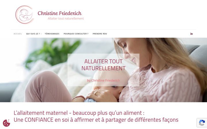 Screenshot of allaitertoutnaturellement.fr