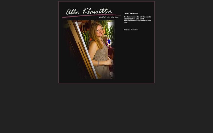 Screenshot of allaklawitter.de
